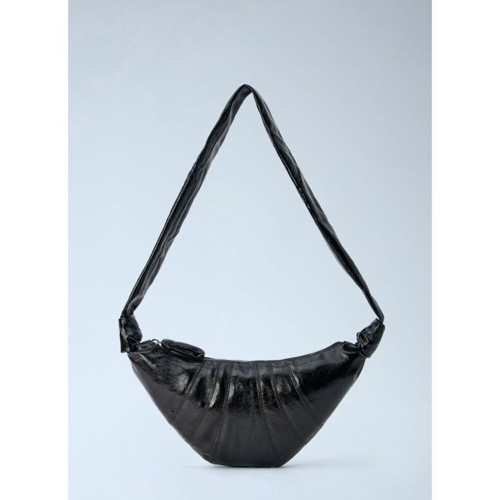 Lemaire Women Small Croissant Bag In Coated Cotton
